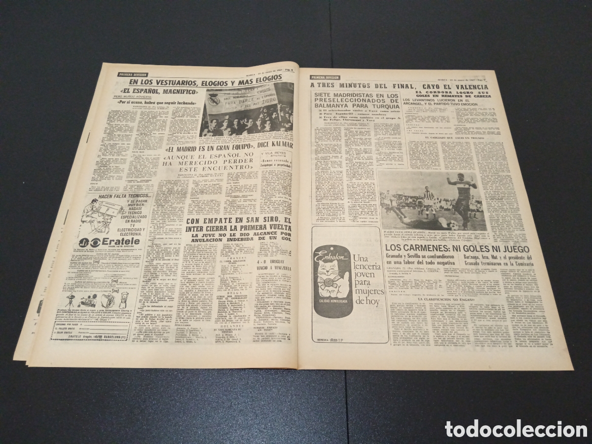 Coleccionismo deportivo: MARCA 23/01/1967 - Foto 4