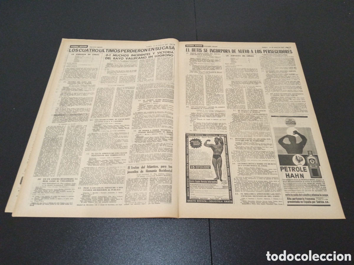 Coleccionismo deportivo: MARCA 23/01/1967 - Foto 6