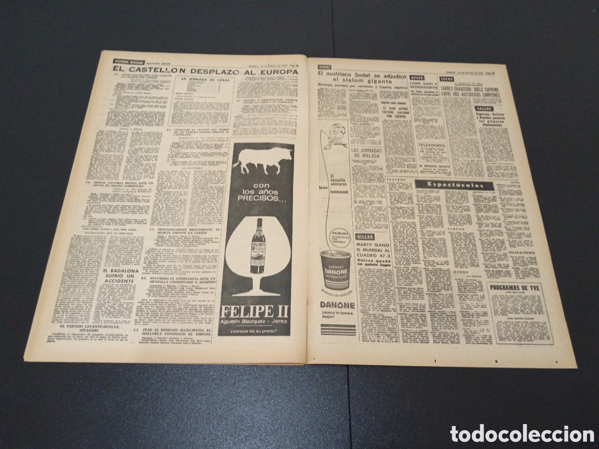 Coleccionismo deportivo: MARCA 13/02/1967 - Foto 6