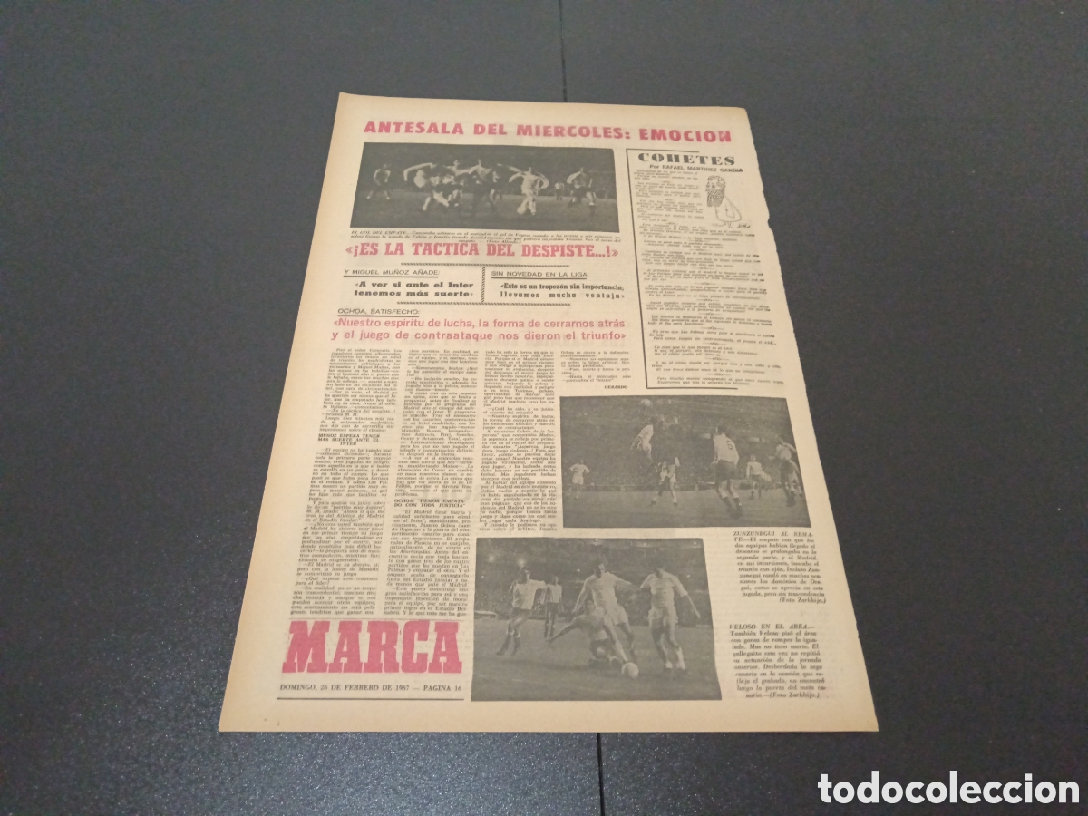 Coleccionismo deportivo: MARCA 26/02/1967 - Foto 4