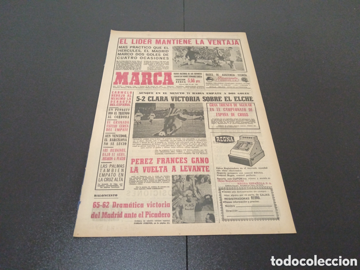 Coleccionismo deportivo: MARCA 06/03/1967 - Foto 1