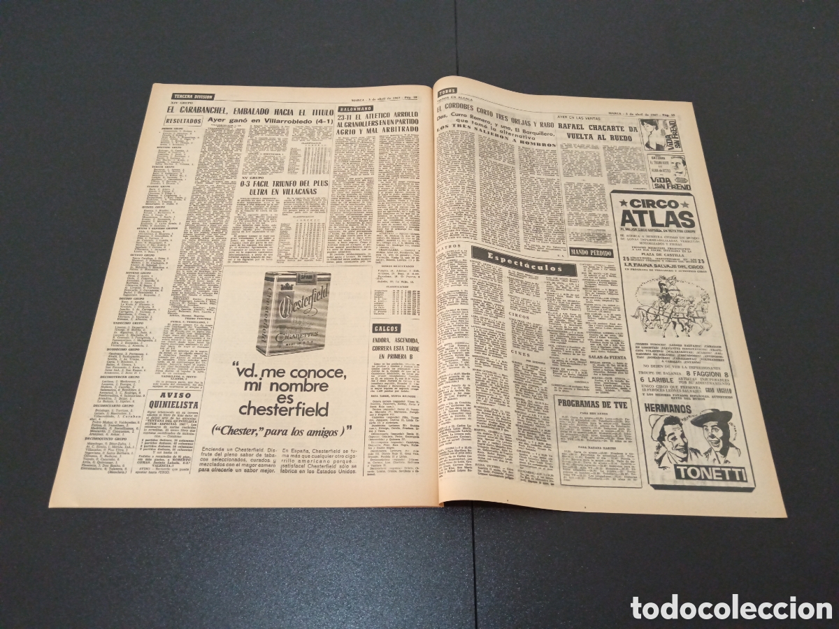 Coleccionismo deportivo: MARCA 03/04/1967 - Foto 6