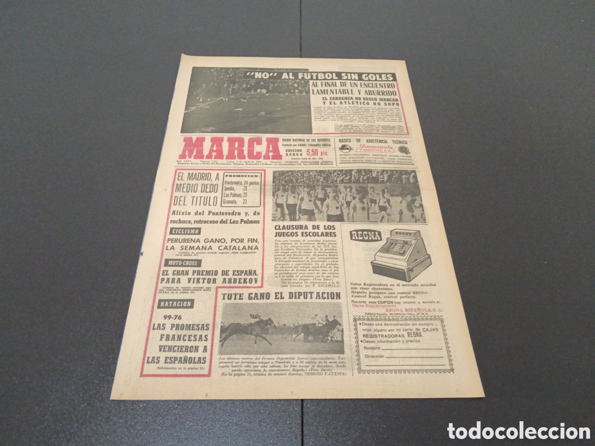 Coleccionismo deportivo: MARCA 03/04/1967 - Foto 1