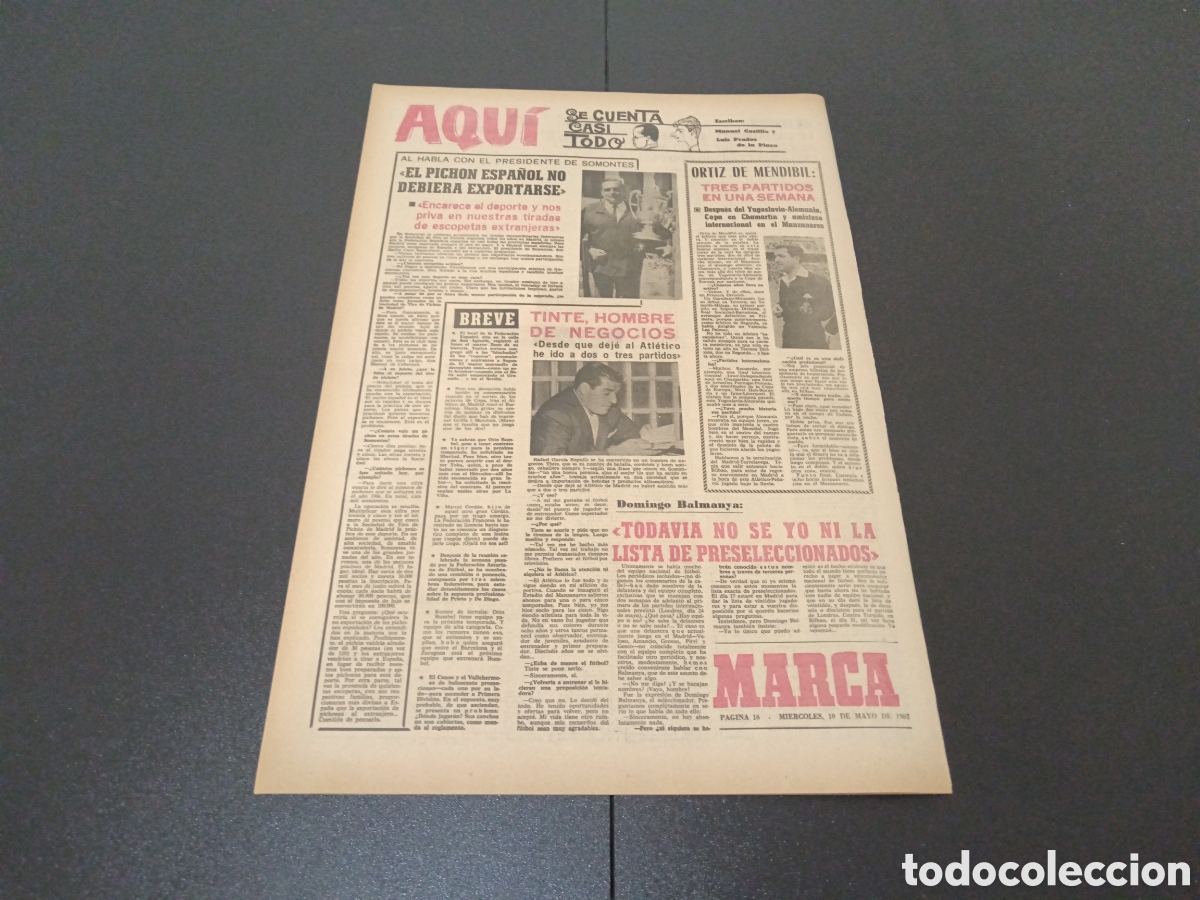 Coleccionismo deportivo: MARCA 10/05/1967 - Foto 5