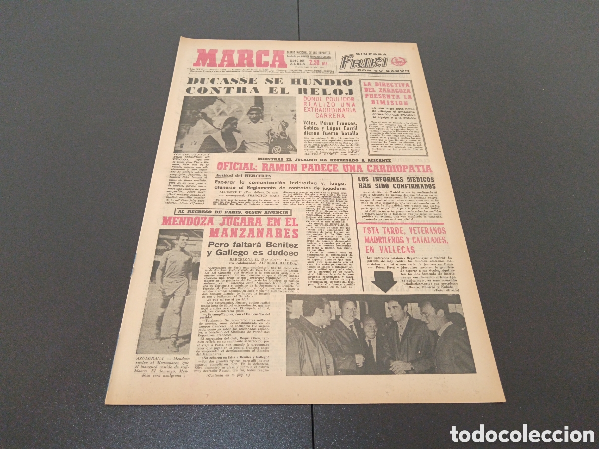 Coleccionismo deportivo: MARCA 12/05/1967 - Foto 1