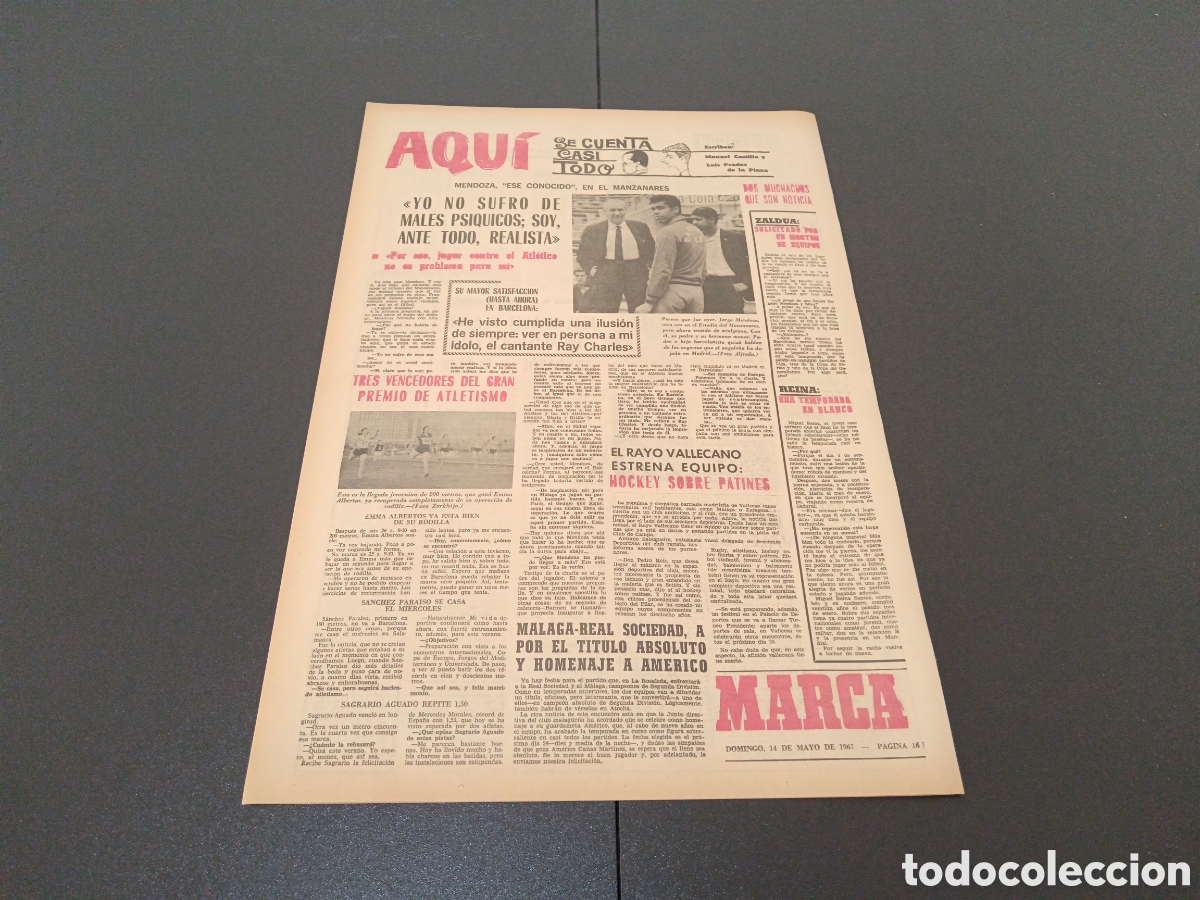 Coleccionismo deportivo: MARCA 14/05/1967 - Foto 5