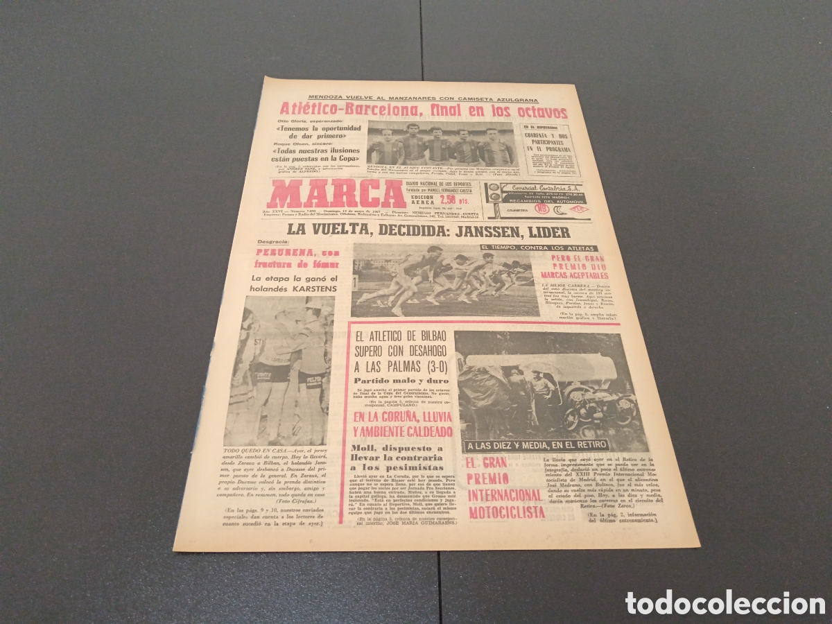 Coleccionismo deportivo: MARCA 14/05/1967 - Foto 1