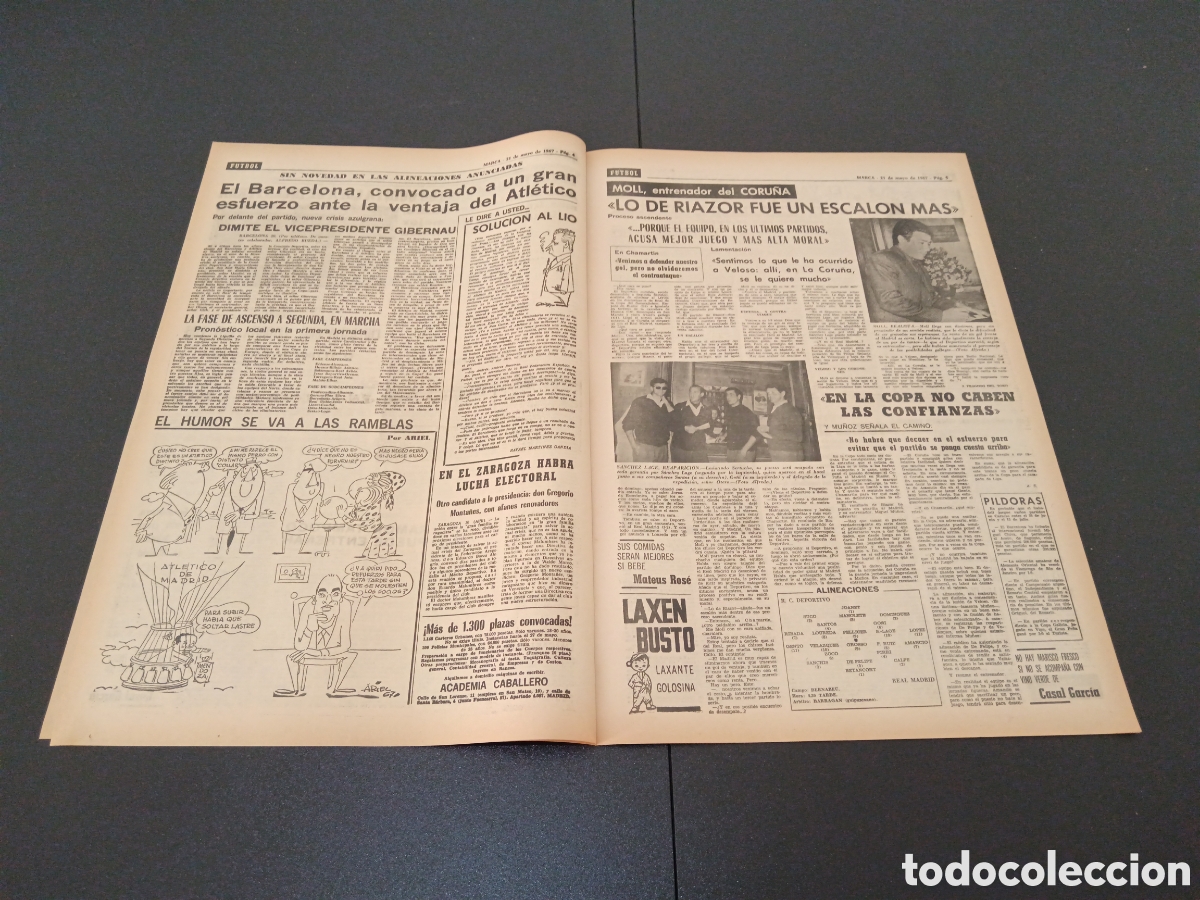 Coleccionismo deportivo: MARCA 21/05/1967 - Foto 3