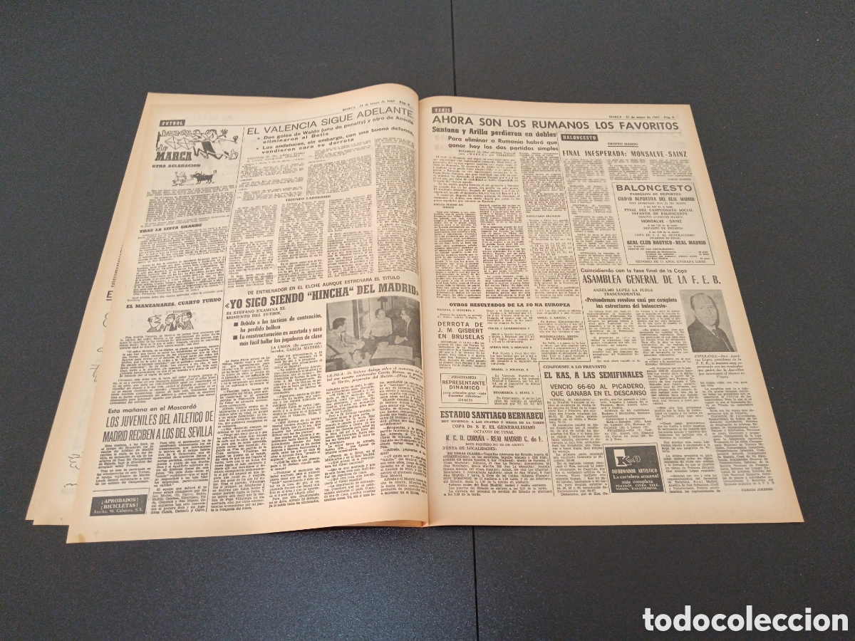 Coleccionismo deportivo: MARCA 21/05/1967 - Foto 4