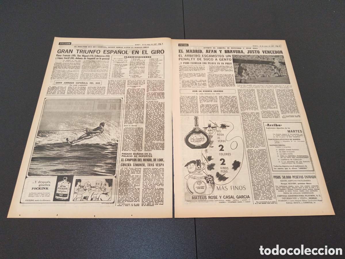 Coleccionismo deportivo: MARCA 22/05/1967 - Foto 2