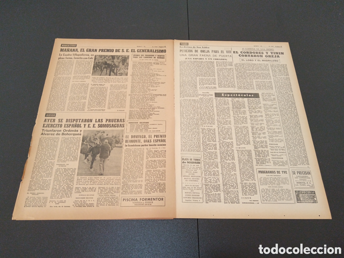 Coleccionismo deportivo: MARCA 24/05/1967 - Foto 4