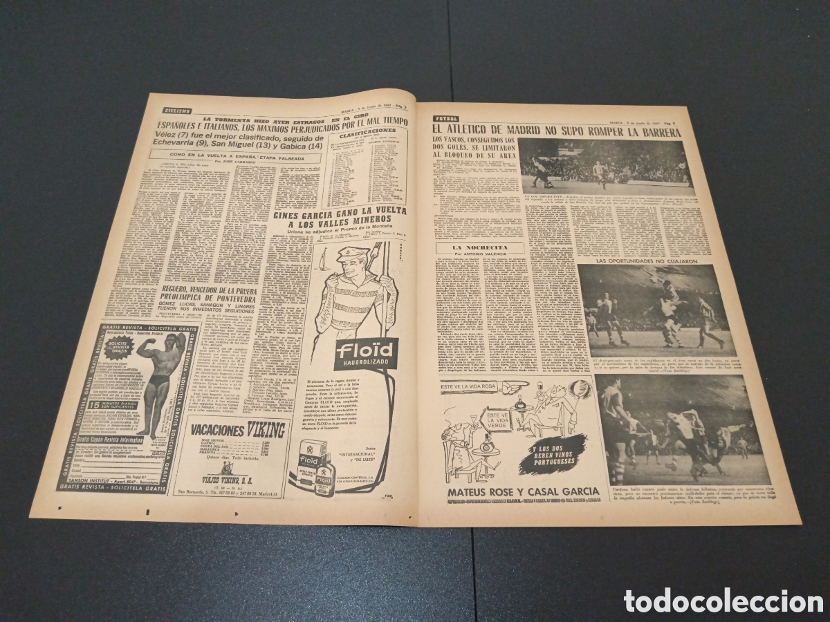 Coleccionismo deportivo: MARCA 05/06/1967 - Foto 2