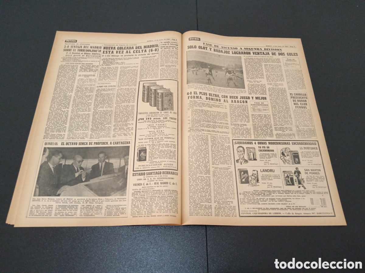 Coleccionismo deportivo: MARCA 05/06/1967 - Foto 5