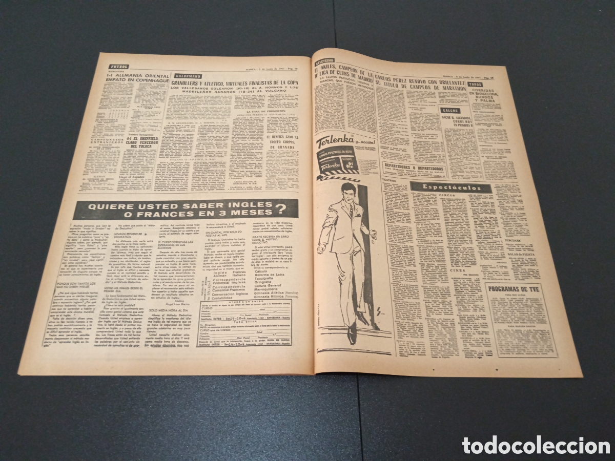 Coleccionismo deportivo: MARCA 05/06/1967 - Foto 6