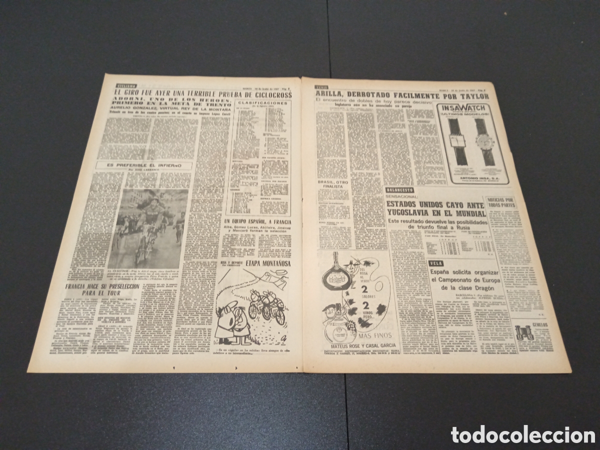 Coleccionismo deportivo: MARCA 10/06/1967 - Foto 2