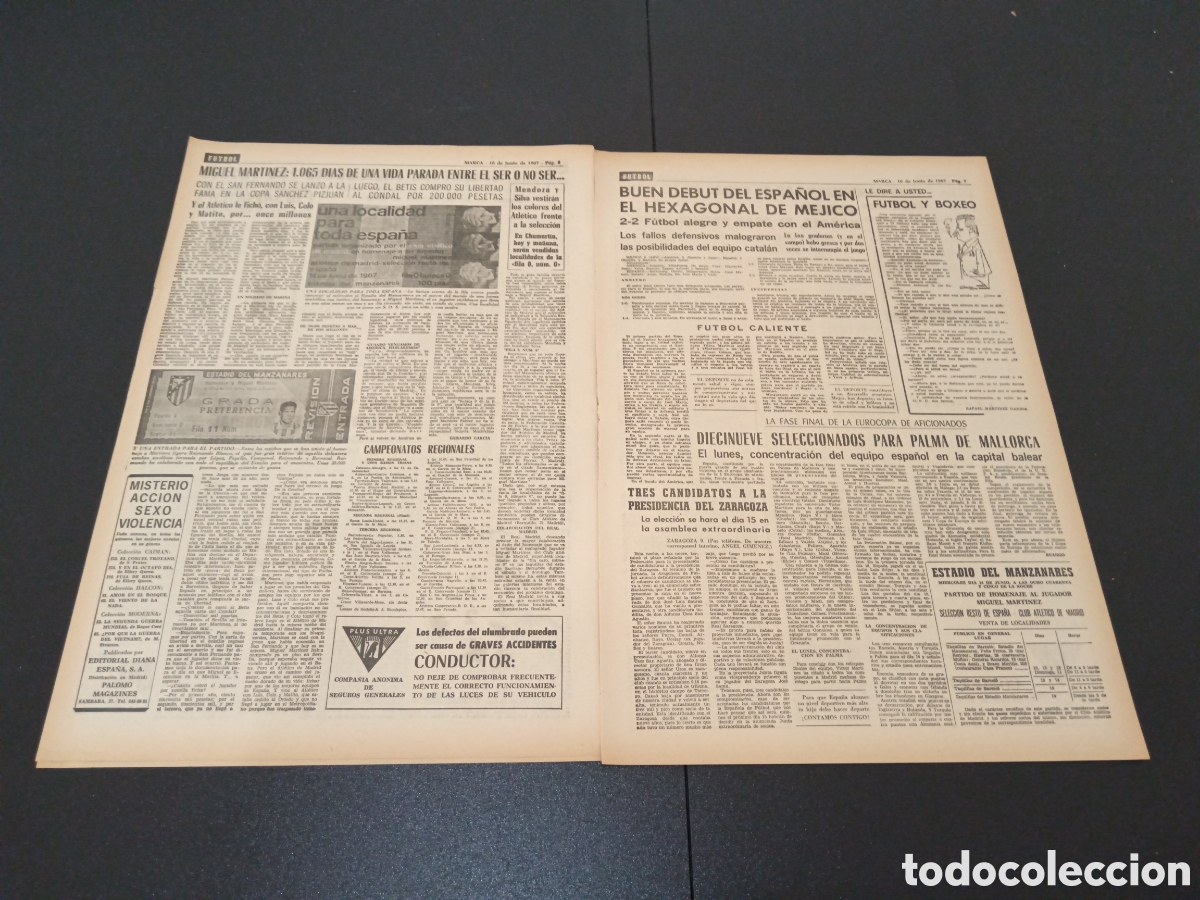 Coleccionismo deportivo: MARCA 10/06/1967 - Foto 3