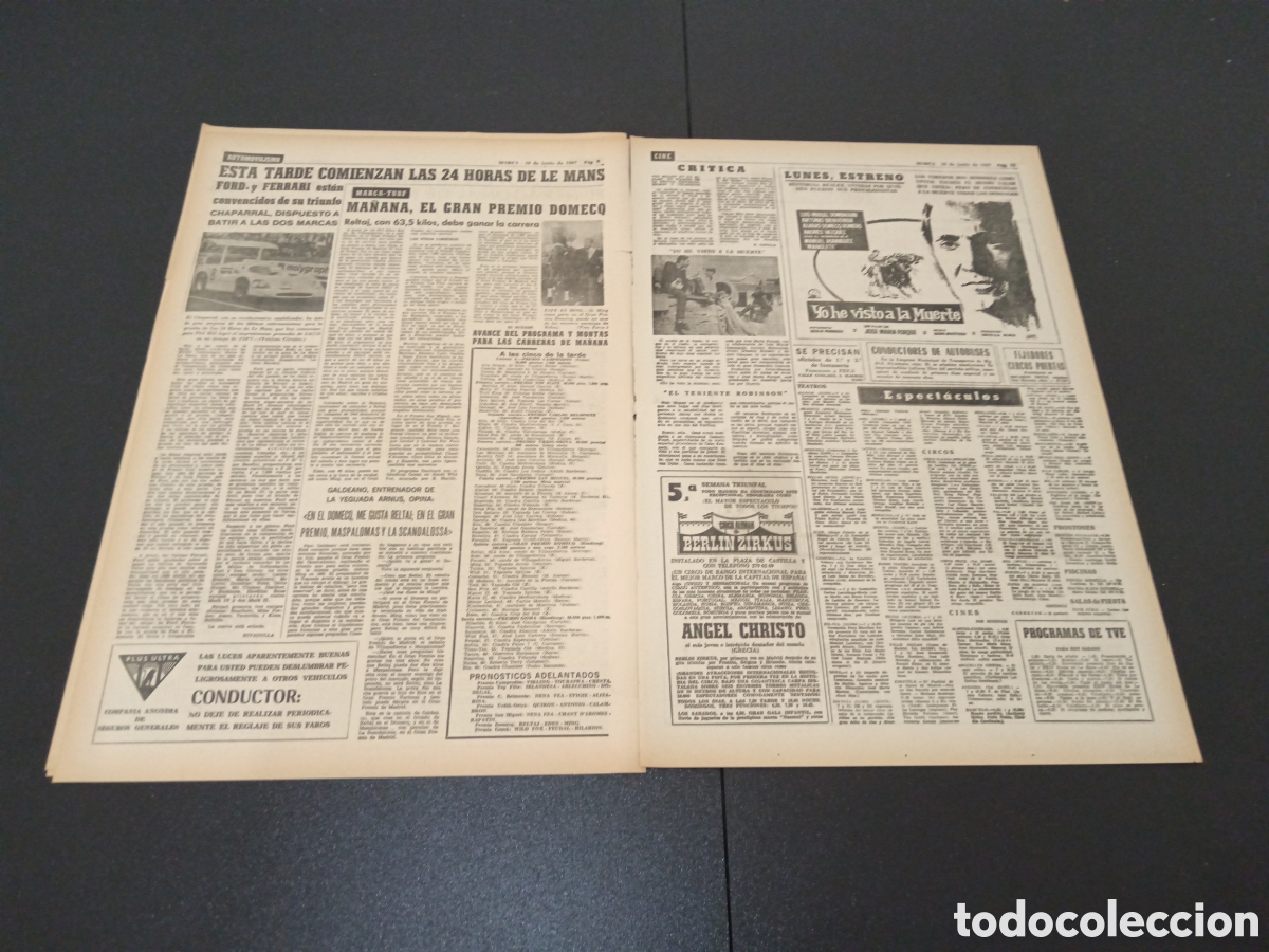 Coleccionismo deportivo: MARCA 10/06/1967 - Foto 4
