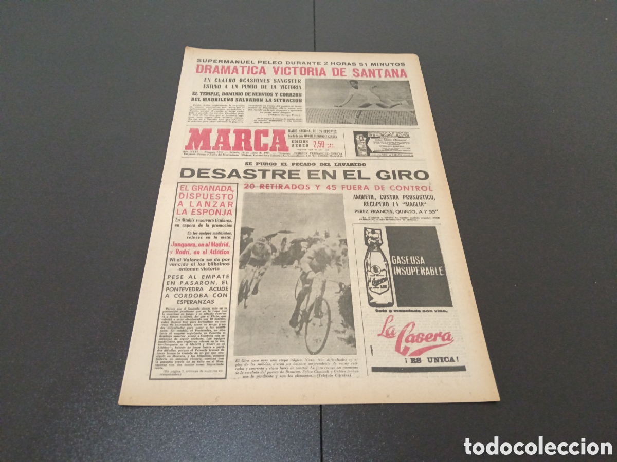 Coleccionismo deportivo: MARCA 10/06/1967 - Foto 1