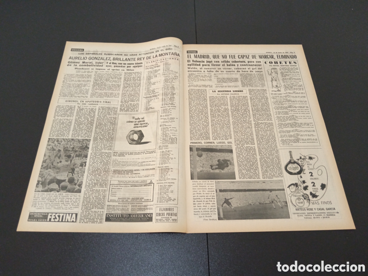 Coleccionismo deportivo: MARCA 12/06/1967 - Foto 2