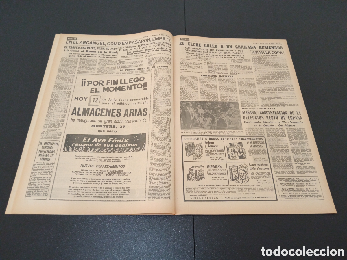 Coleccionismo deportivo: MARCA 12/06/1967 - Foto 4