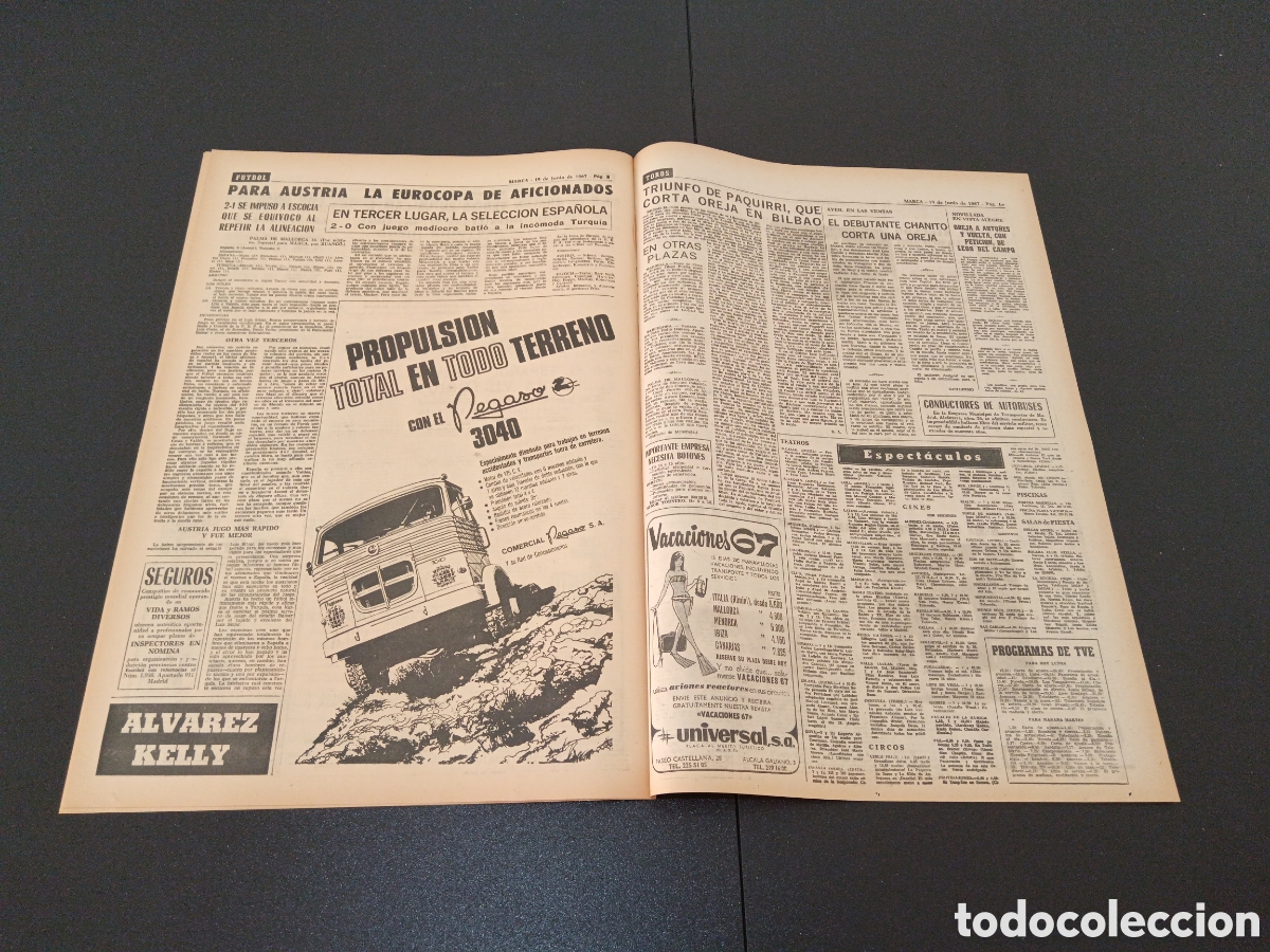 Coleccionismo deportivo: MARCA 19/06/1967 - Foto 5