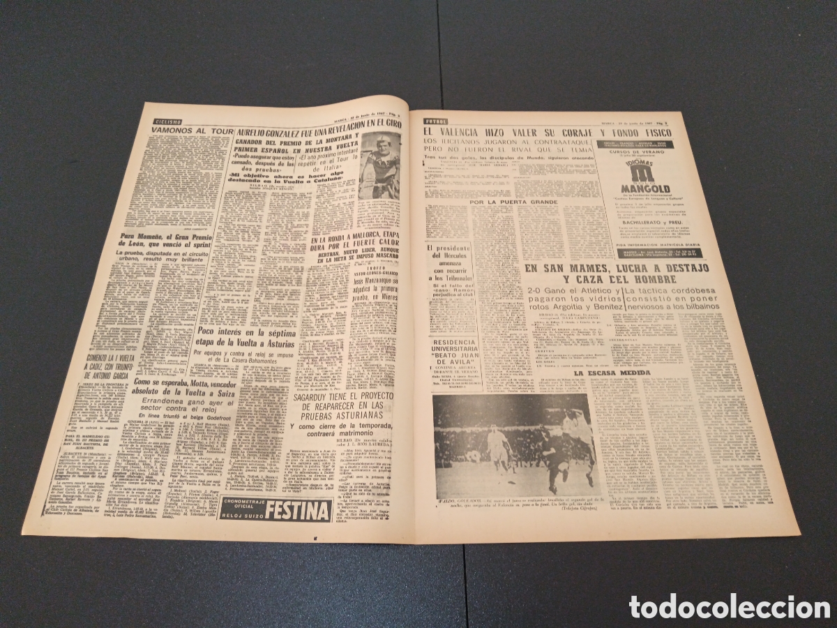 Coleccionismo deportivo: MARCA 25/06/1967 - Foto 2