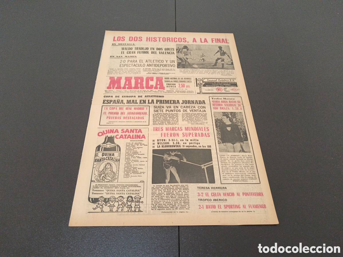 Coleccionismo deportivo: MARCA 25/06/1967 - Foto 1