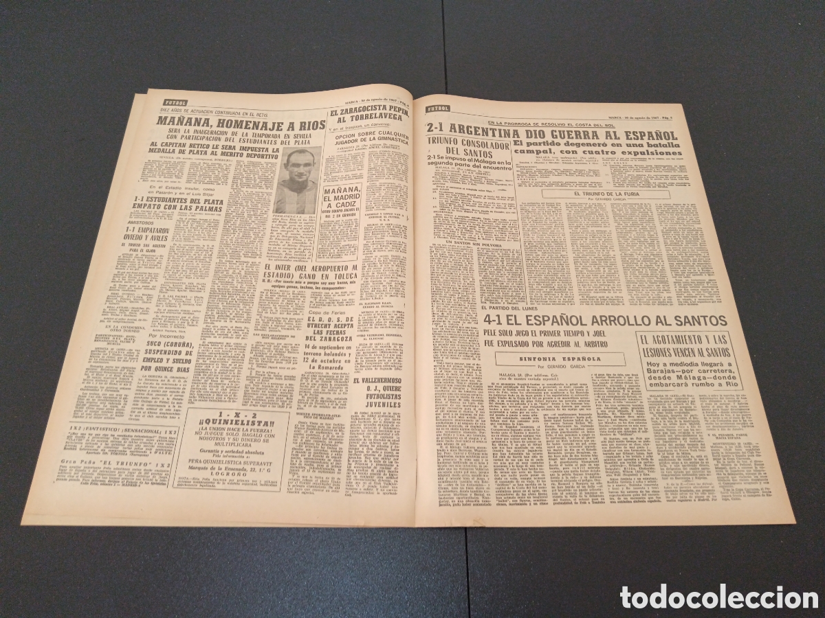 Coleccionismo deportivo: MARCA 30/08/1967 - Foto 3