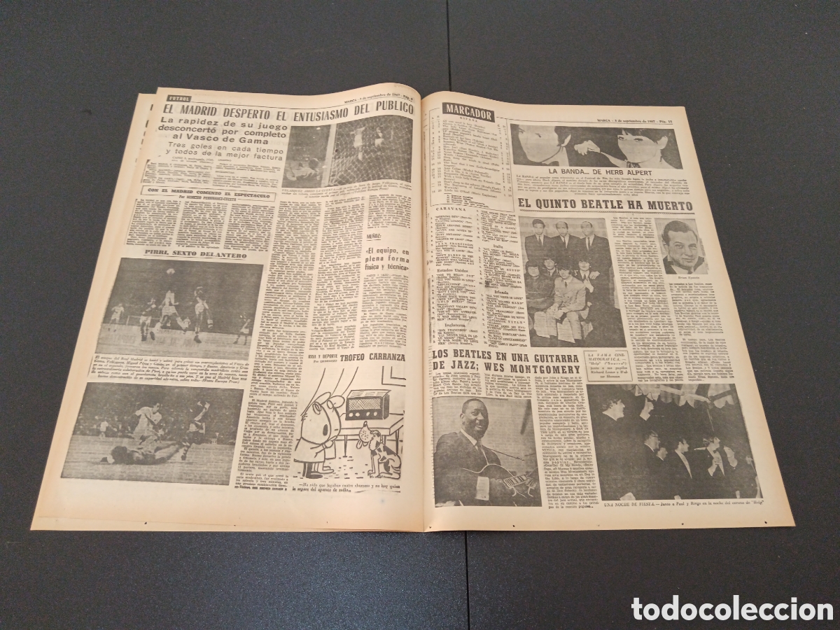 Coleccionismo deportivo: MARCA 03/09/1967 - Foto 3