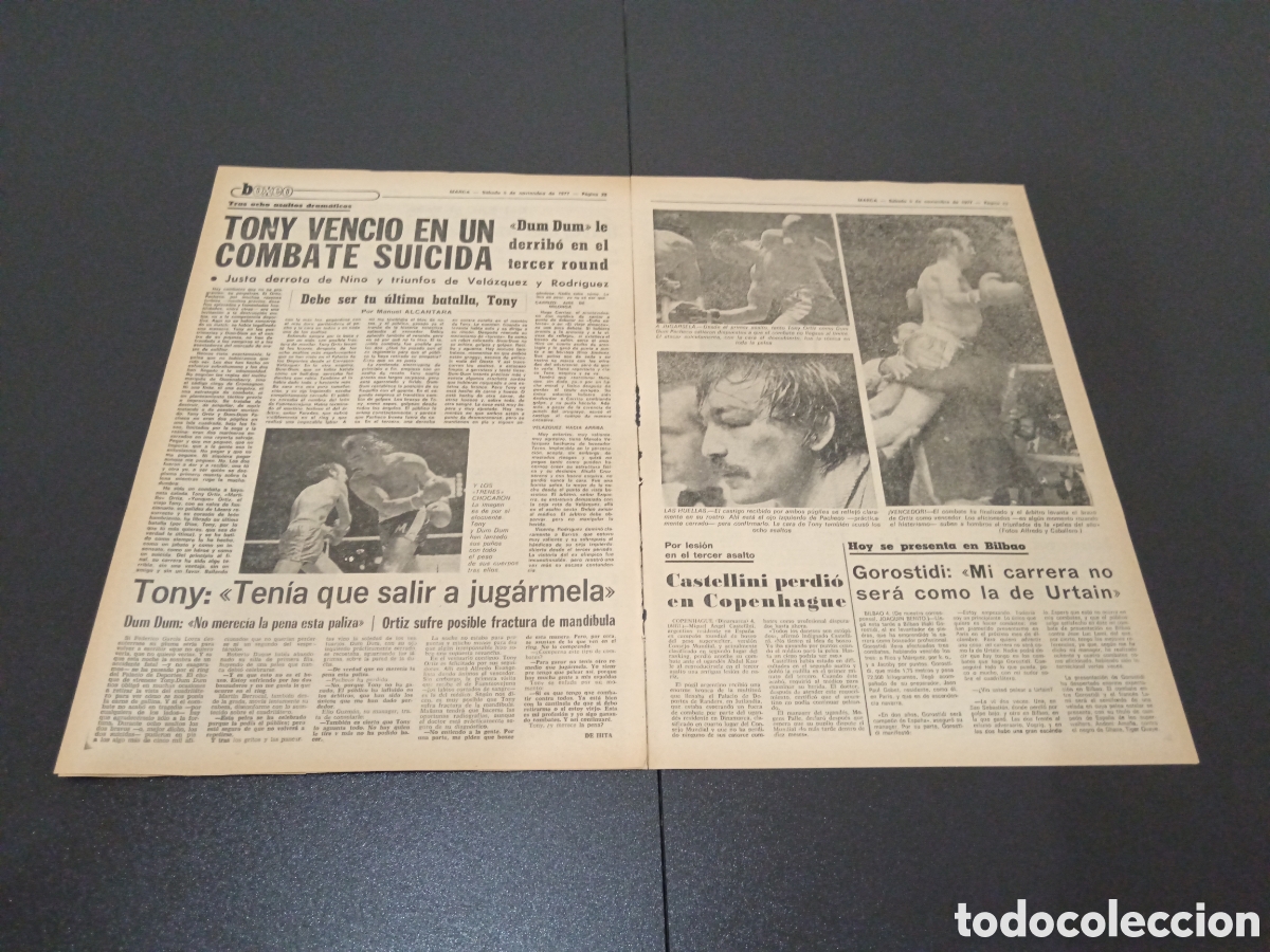 Coleccionismo deportivo: MARCA 5/11/1977 - Foto 3