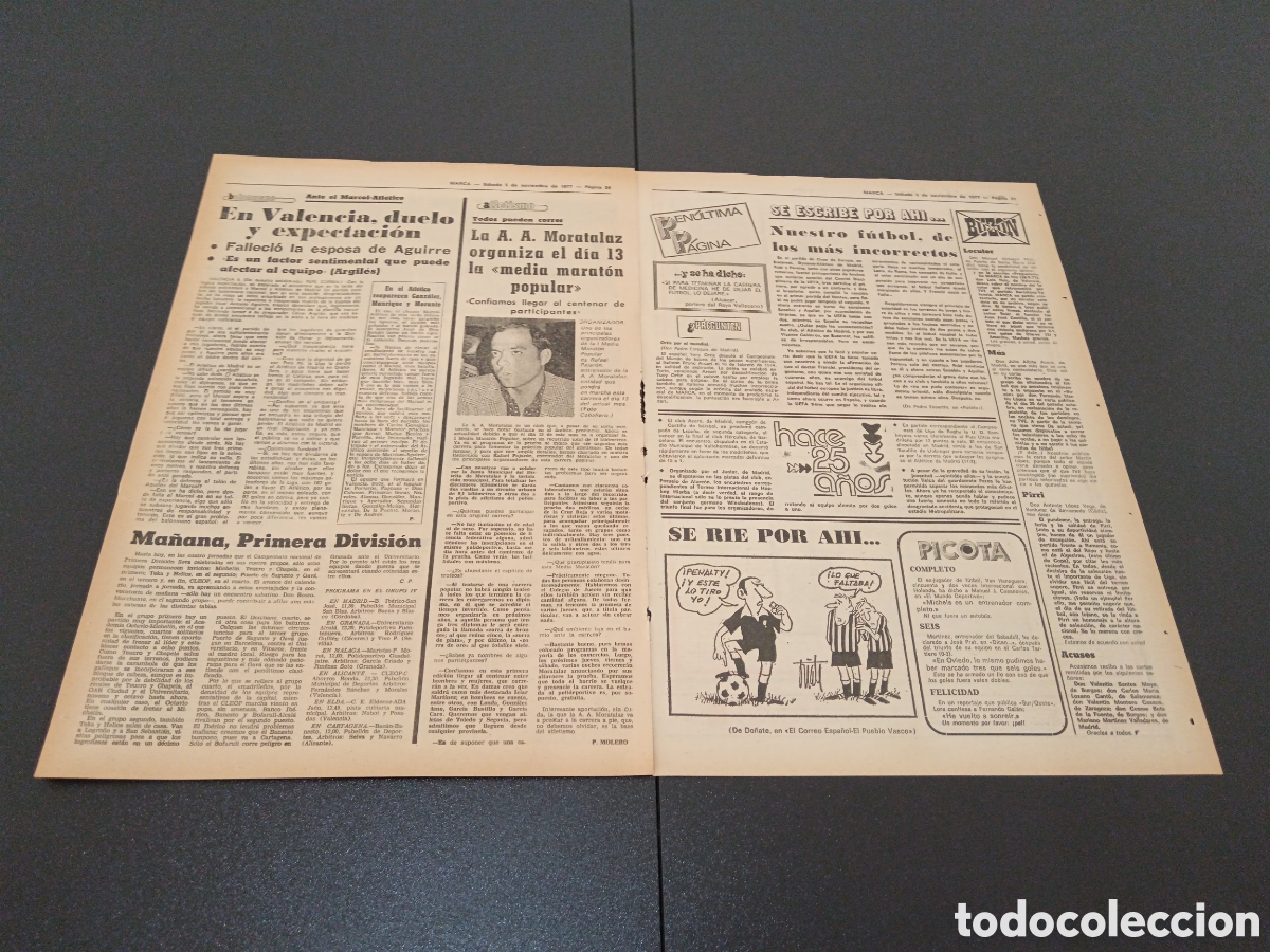 Coleccionismo deportivo: MARCA 5/11/1977 - Foto 4