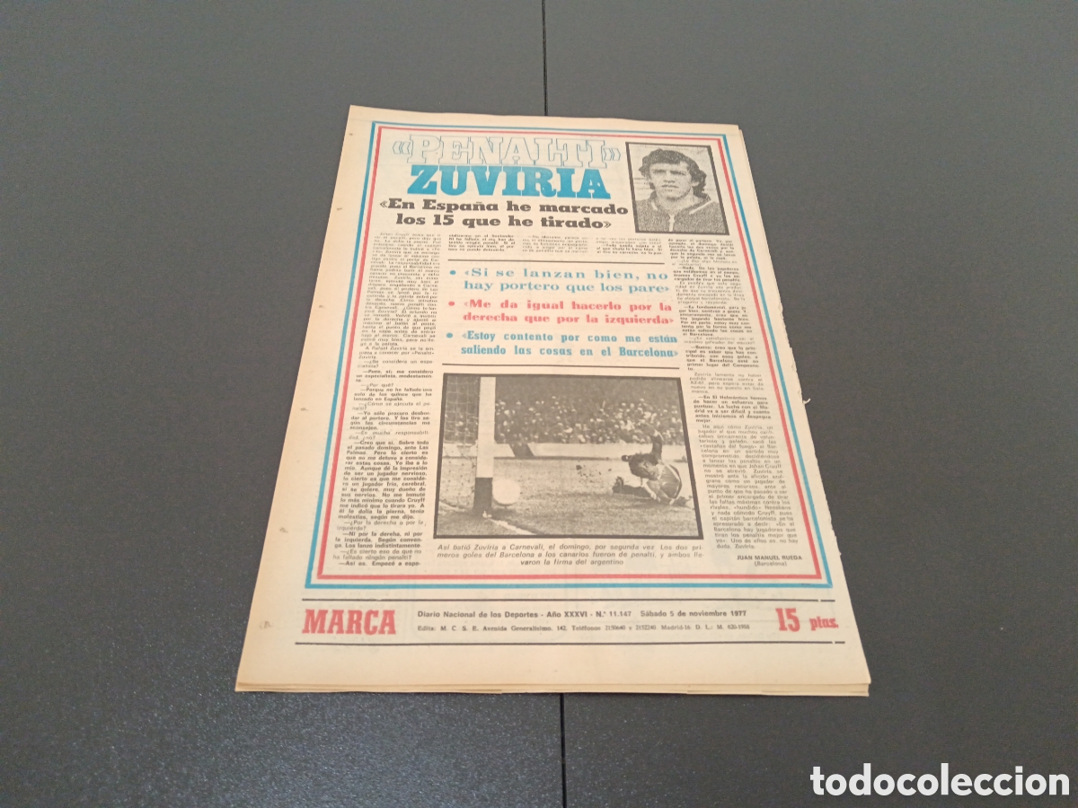 Coleccionismo deportivo: MARCA 5/11/1977 - Foto 5