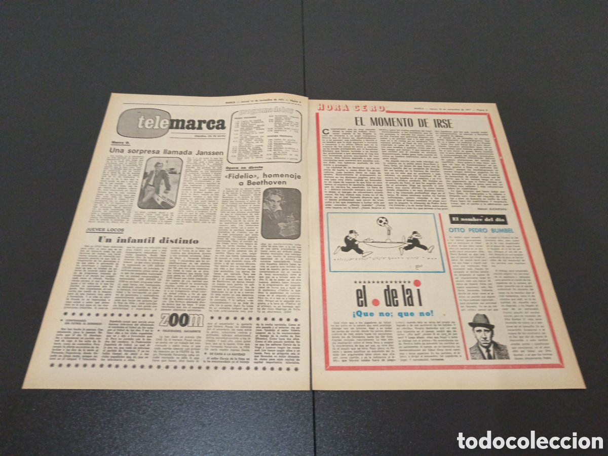 Coleccionismo deportivo: MARCA 10/11/1977 - Foto 2