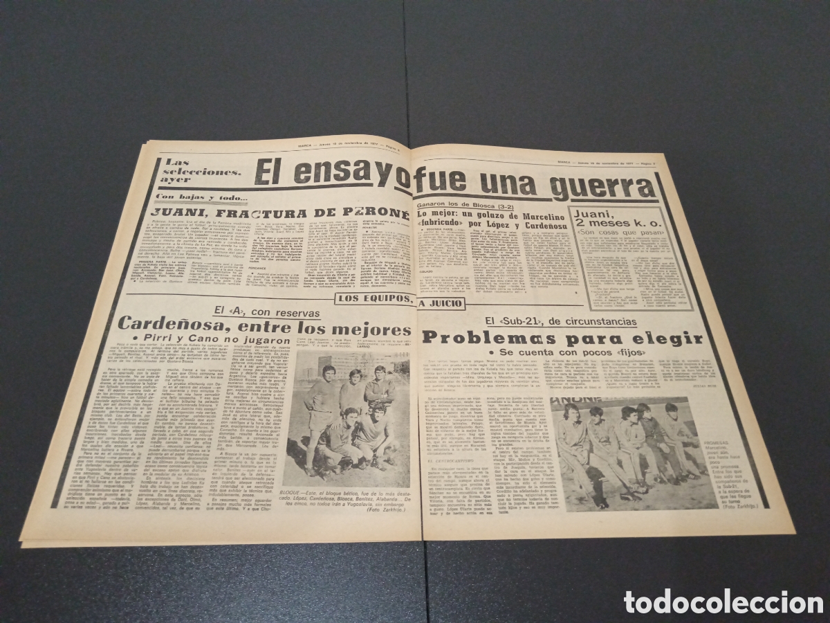 Coleccionismo deportivo: MARCA 10/11/1977 - Foto 4