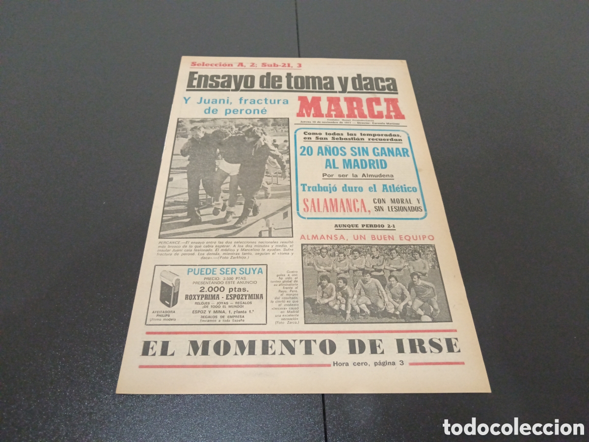 Coleccionismo deportivo: MARCA 10/11/1977 - Foto 1