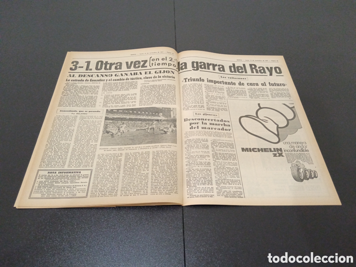 Coleccionismo deportivo: MARCA 14/11/1977 - Foto 8