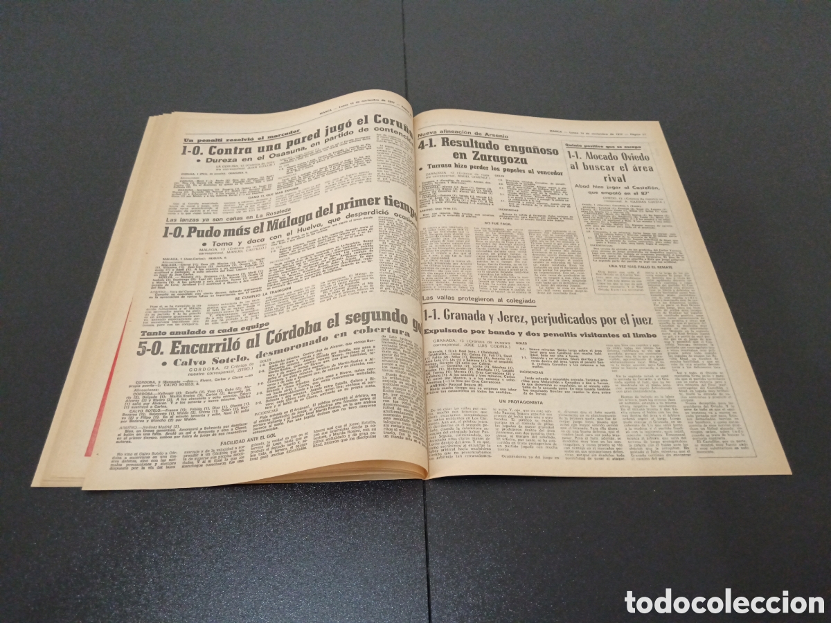 Coleccionismo deportivo: MARCA 14/11/1977 - Foto 12