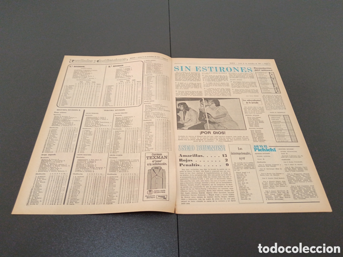 Coleccionismo deportivo: MARCA 21/11/1977 - Foto 2