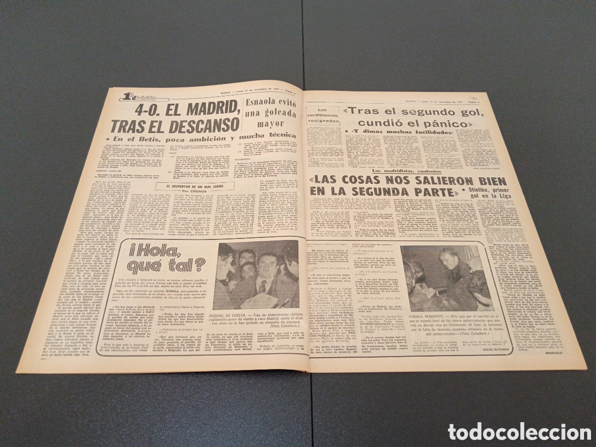 Coleccionismo deportivo: MARCA 21/11/1977 - Foto 3