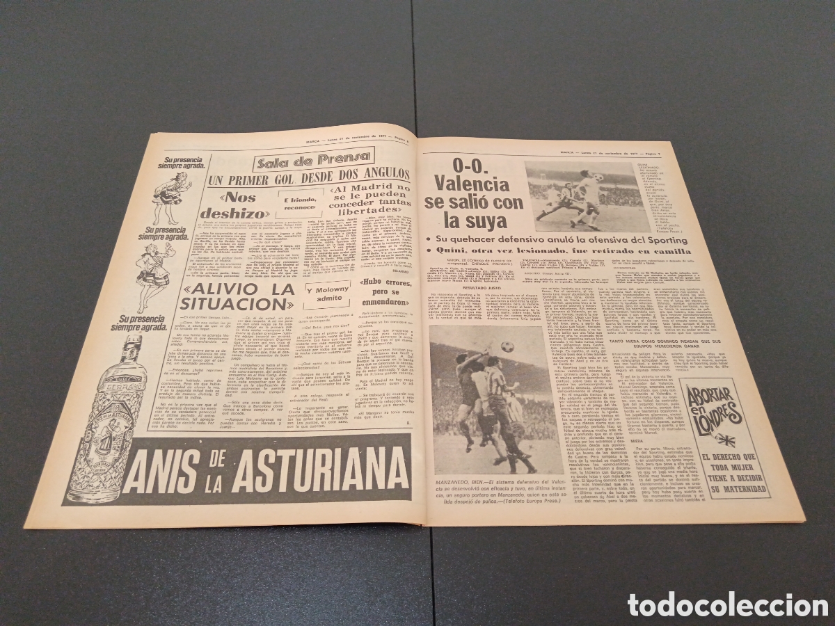 Coleccionismo deportivo: MARCA 21/11/1977 - Foto 4
