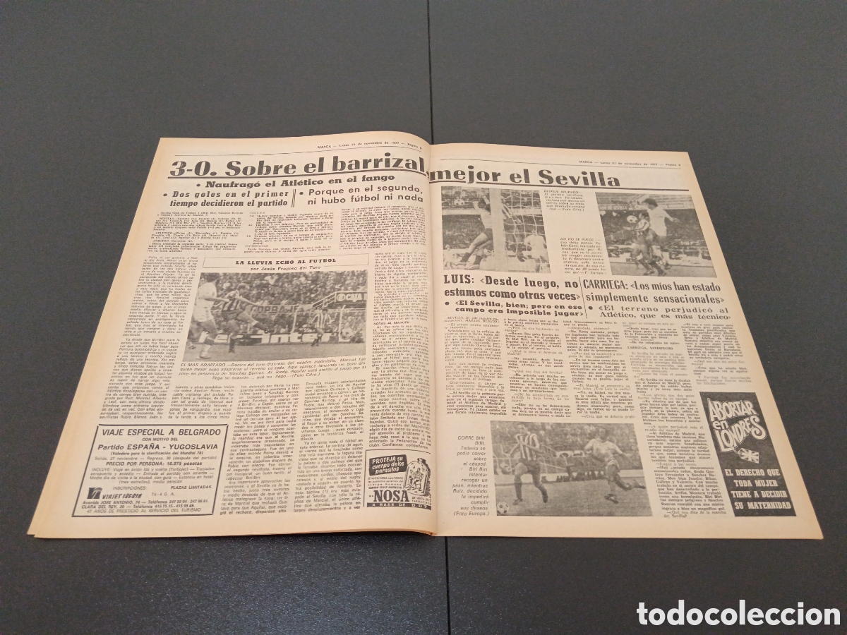 Coleccionismo deportivo: MARCA 21/11/1977 - Foto 5