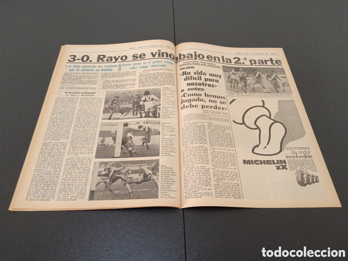 Coleccionismo deportivo: MARCA 21/11/1977 - Foto 8