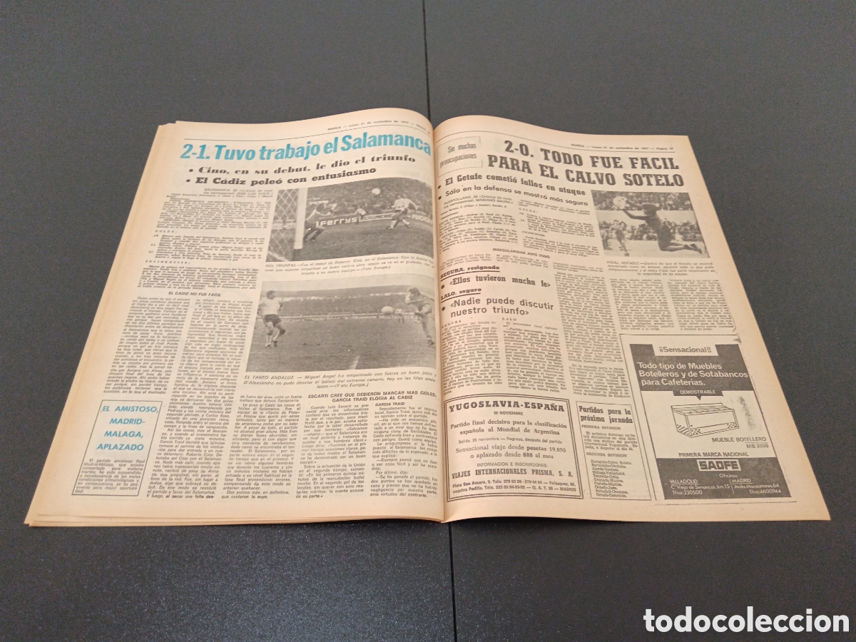 Coleccionismo deportivo: MARCA 21/11/1977 - Foto 9