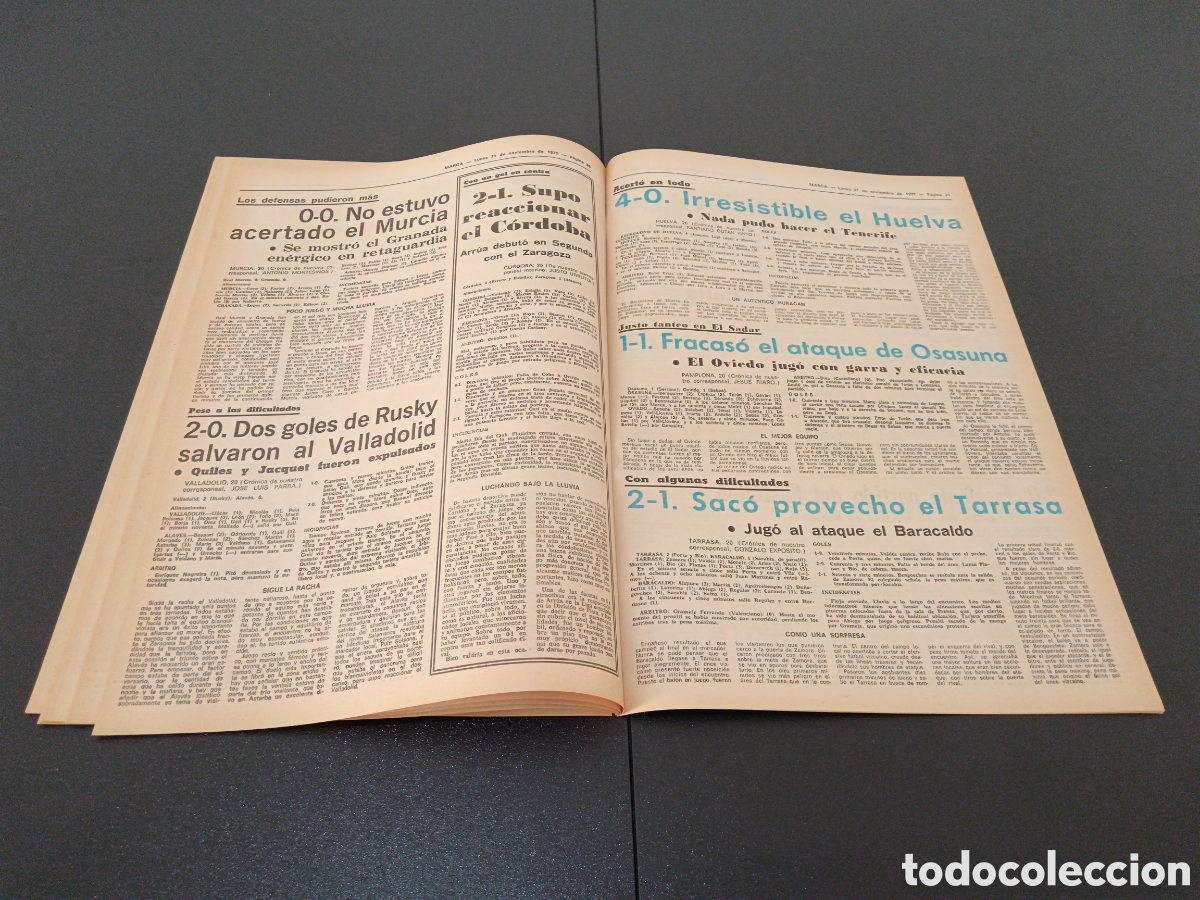 Coleccionismo deportivo: MARCA 21/11/1977 - Foto 11