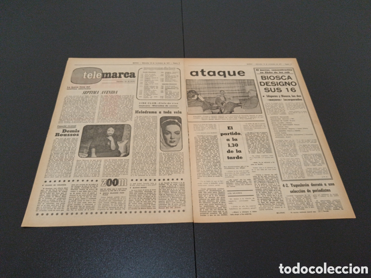 Coleccionismo deportivo: MARCA 23/11/1977 - Foto 2