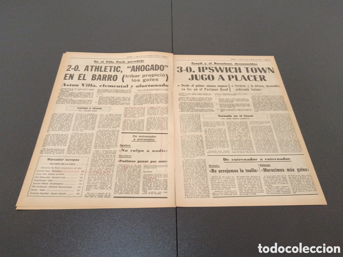 Coleccionismo deportivo: MARCA 24/11/1977 - Foto 3