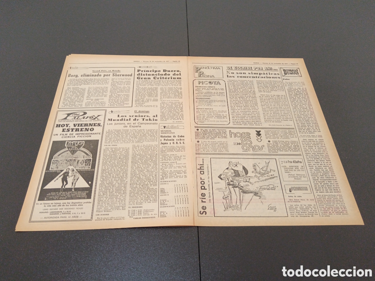 Coleccionismo deportivo: MARCA 25/11/1977 - Foto 4