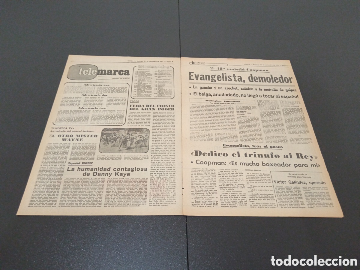 Coleccionismo deportivo: MARCA 27/11/1977 - Foto 2