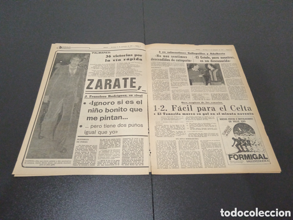 Coleccionismo deportivo: MARCA 27/11/1977 - Foto 3
