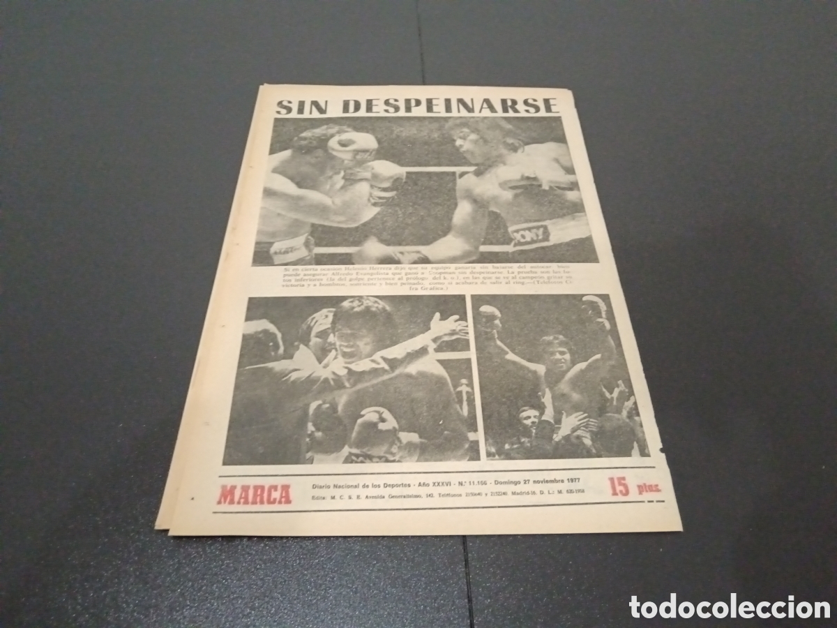 Coleccionismo deportivo: MARCA 27/11/1977 - Foto 6